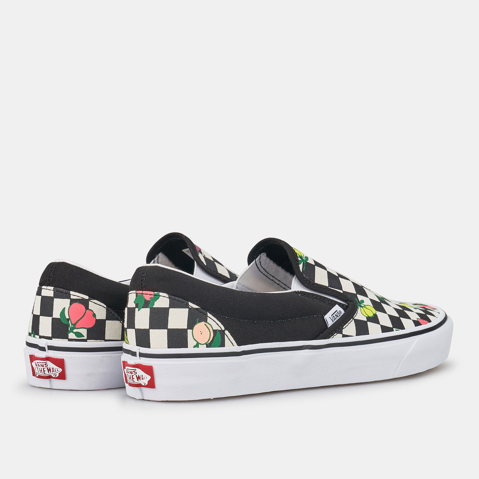 Dark green checkered vans store