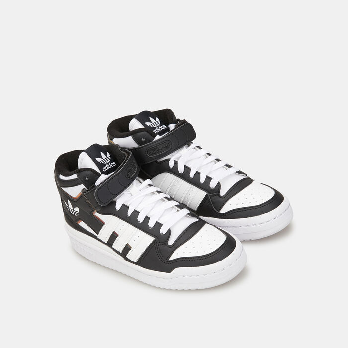 adidas Originals Kids' Forum Mid Shoe Black adidas Originals Kids' Forum Mid Shoe Black image number 1