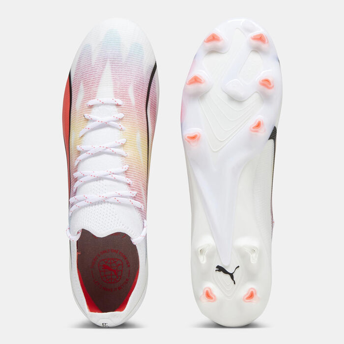 PUMA Men's ULTRA ULTIMATE Firm-Ground/Artificial-Ground Football Shoe White image number 3
