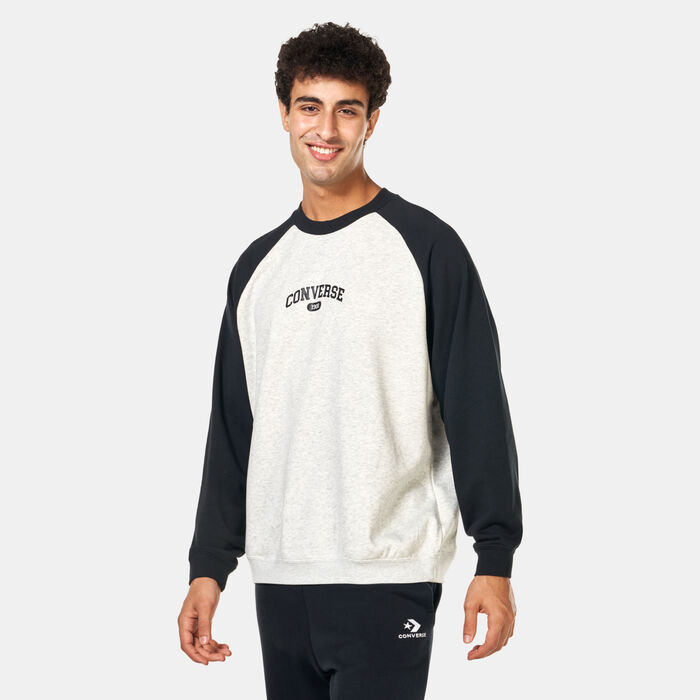 Converse Men's Retro Chuck Sweatshirt Grey Converse Men's Retro Chuck Sweatshirt Grey image number 0
