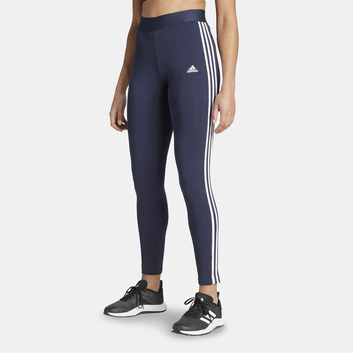 adidas Women's 3 Stripes Leggings Blue image number 0