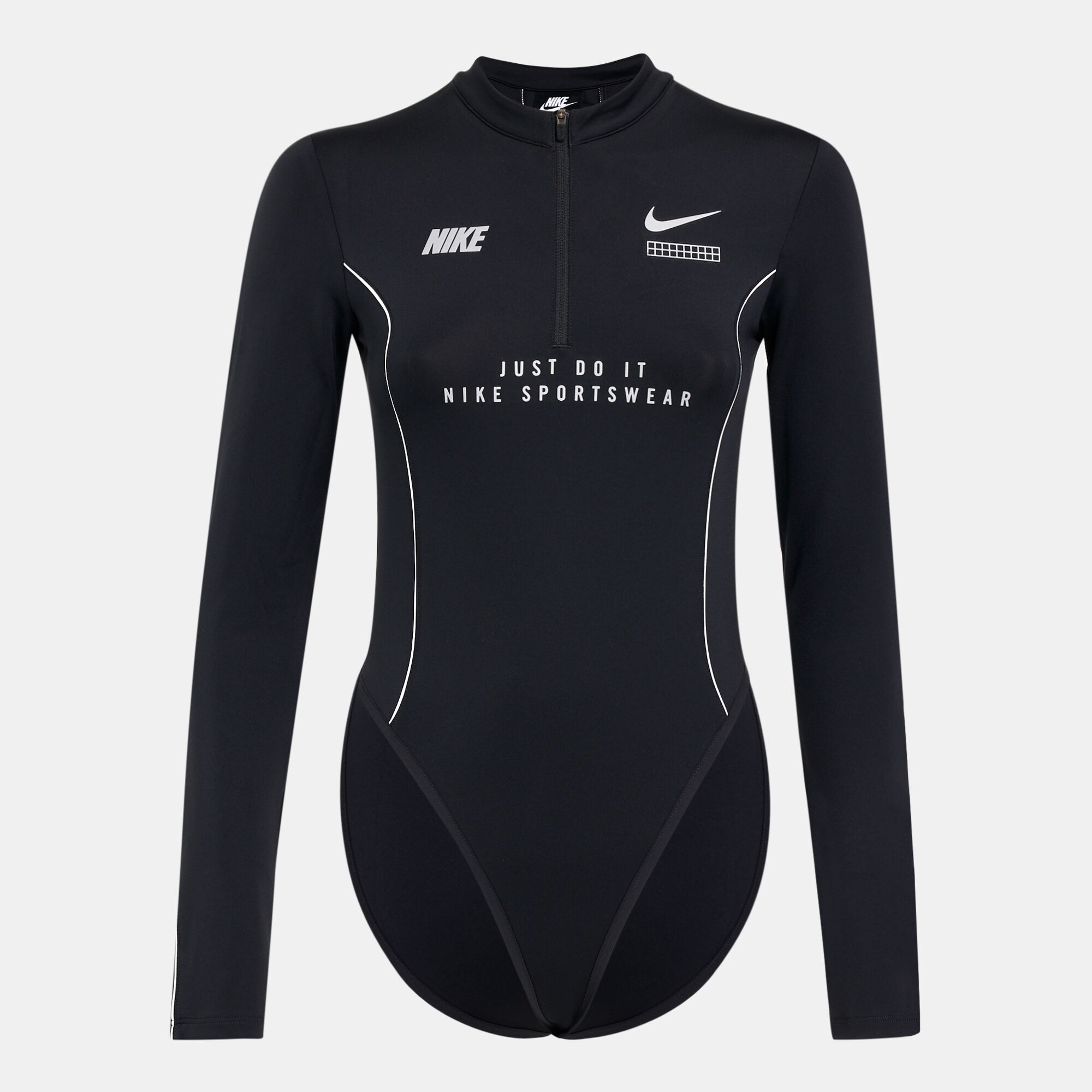 Nike zip 2025 bodysuit