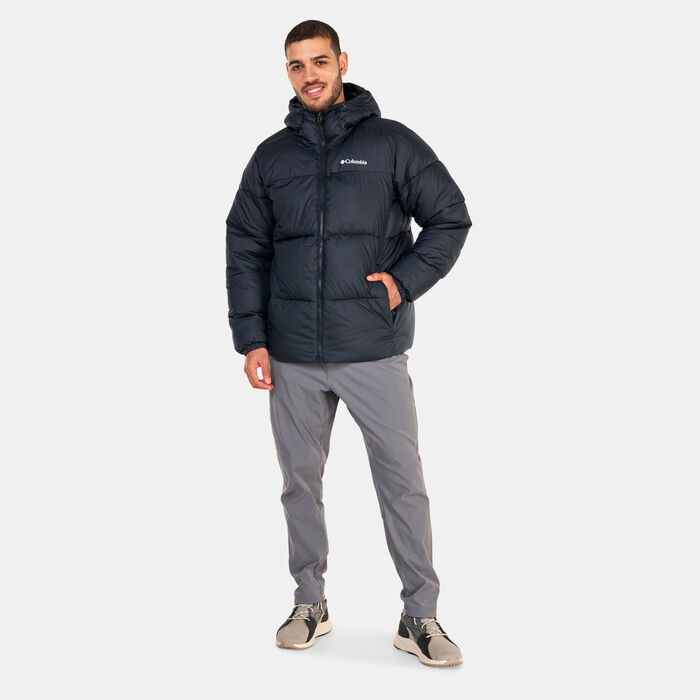 Columbia Men's Puffect Hooded Jacket Black Columbia Men's Puffect Hooded Jacket Black image number 2