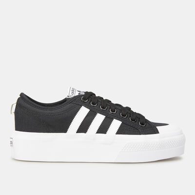 adidas Originals Women's Nizza Platform Shoe Black