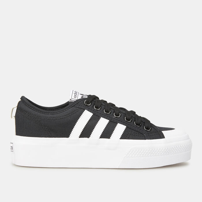 adidas Originals Women's Nizza Platform Shoe Black image number 0