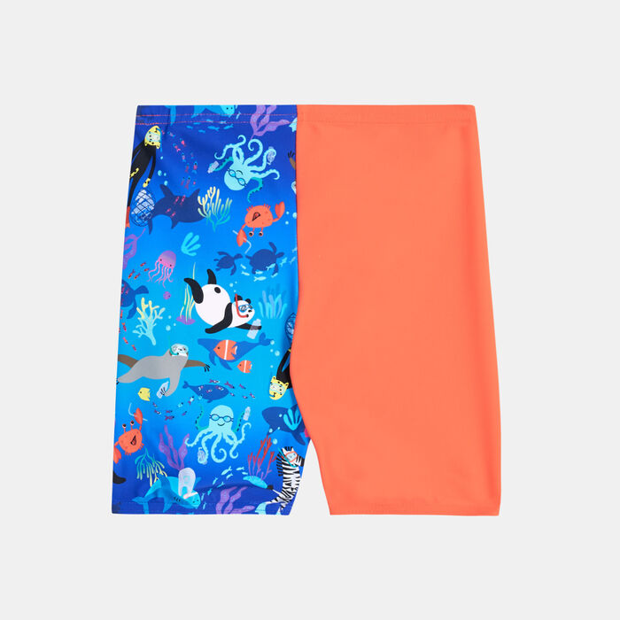Speedo Kids' Digital Allover Swimming Jammers Blue Speedo Kids' Digital Allover Swimming Jammers Blue image number 1