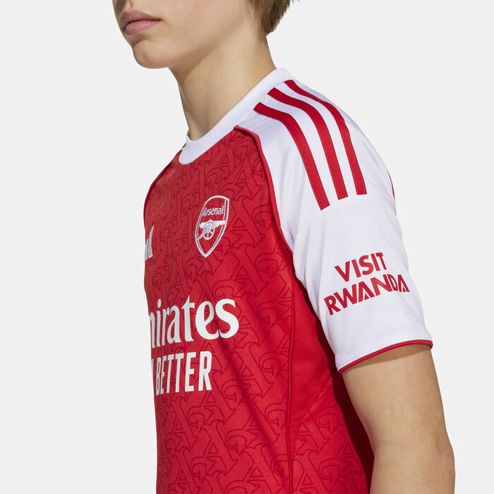 adidas Kids' Arsenal 25/26 Home Replica Football Jersey Red image number 4