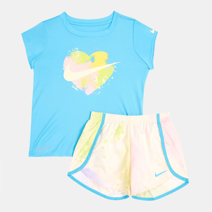 Nike Kids' Just DIY It Dri-FIT Sprinter T-Shirt and Shorts Set Beige Nike Kids' Just DIY It Dri-FIT Sprinter T-Shirt and Shorts Set Beige image number 0