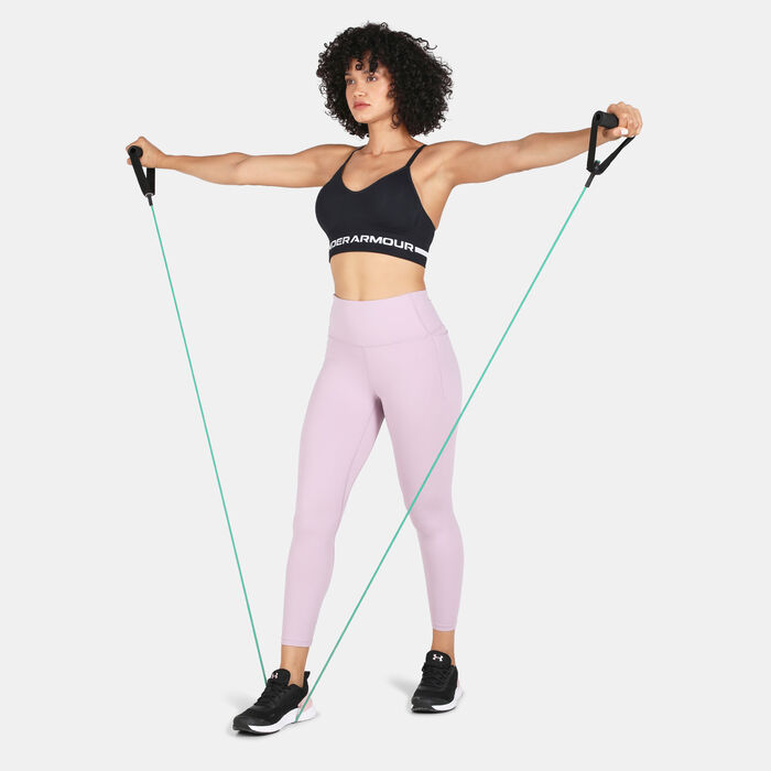 Under Armour Women's UA Seamless Low-Support Training Sports Bra Black Under Armour Women's UA Seamless Low-Support Training Sports Bra Black image number 2