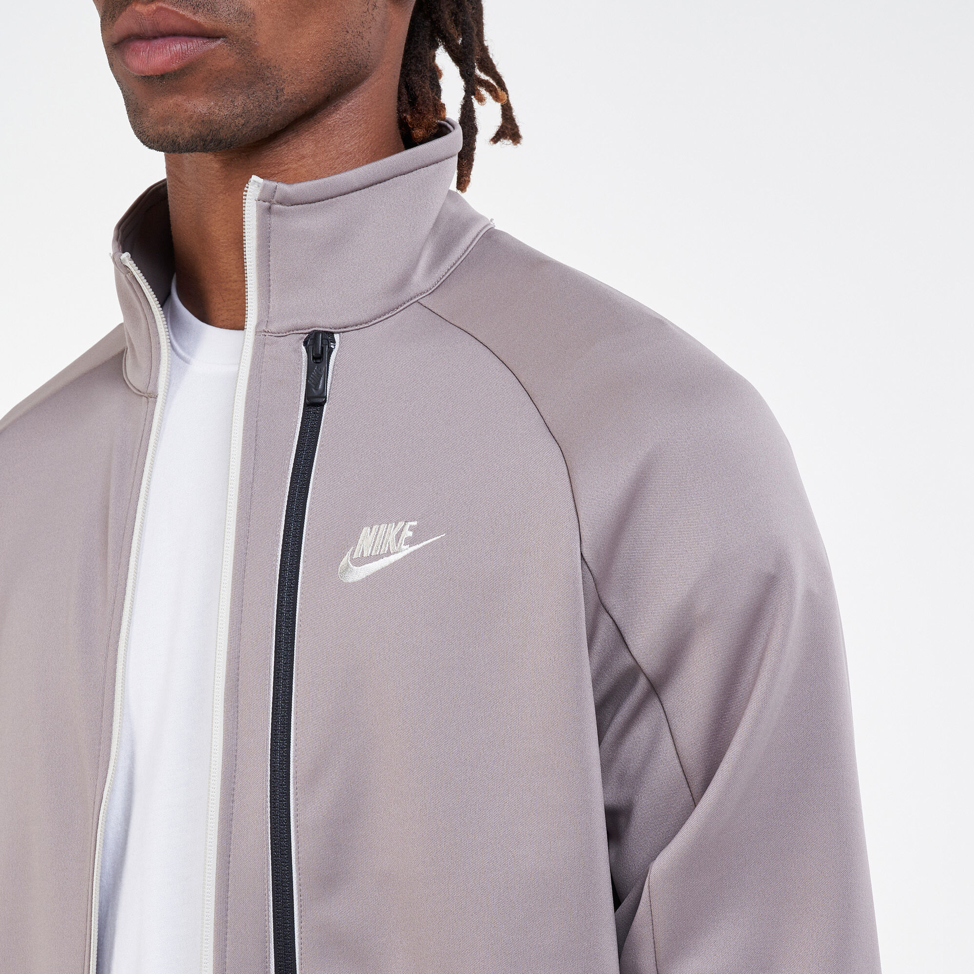 Grey nike track jacket sales