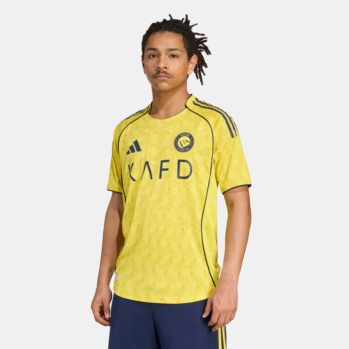 adidas Men's Al Nassr 25/26 Home Authentic Football Jersey yellow adidas Men's Al Nassr 25/26 Home Authentic Football Jersey yellow image number 0