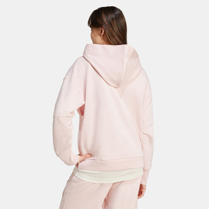 adidas Women's All SZN French Terry Hoodie Pink adidas Women's All SZN French Terry Hoodie Pink image number 1