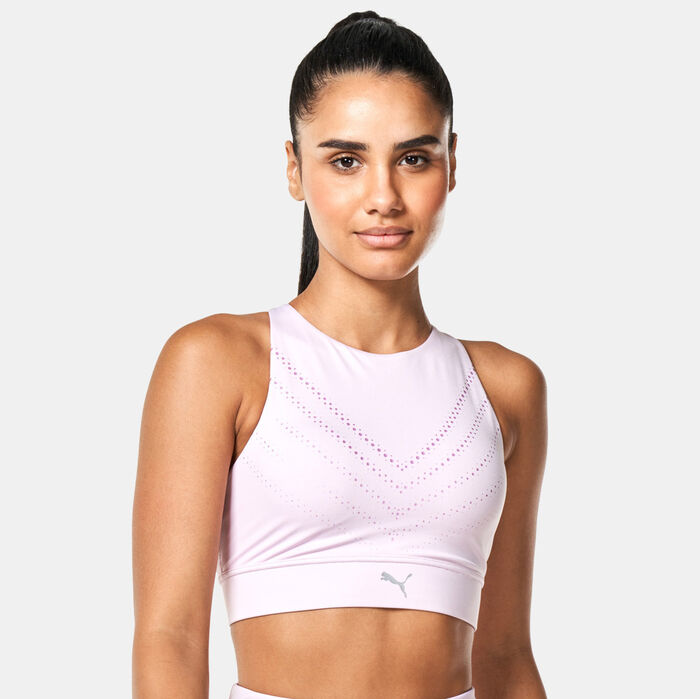 PUMA Women's PWR Ultraform Graphic Sports Bra Pink PUMA Women's PWR Ultraform Graphic Sports Bra Pink image number 0