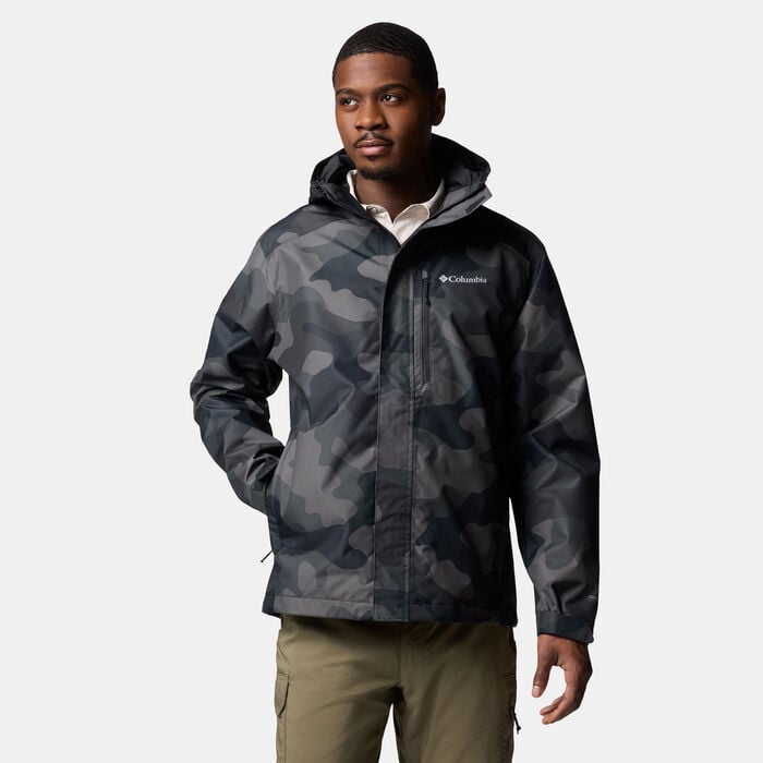 Columbia Men's Hikebound II Printed Hiking Jacket Black Columbia Men's Hikebound II Printed Hiking Jacket Black image number 0