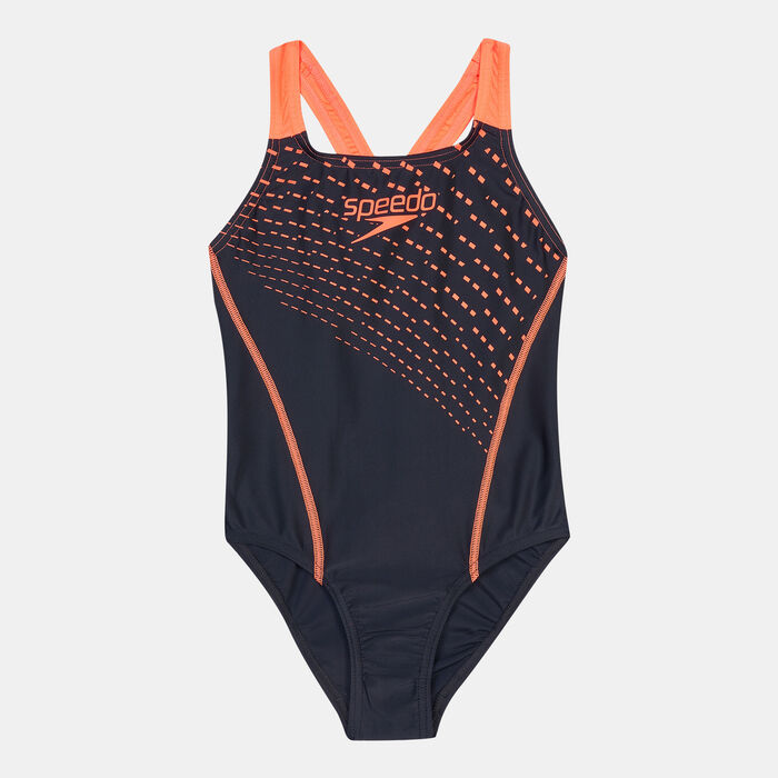 Speedo Kids' Medley Logo Medalist One-Piece Swimsuit Black Speedo Kids' Medley Logo Medalist One-Piece Swimsuit Black image number 0
