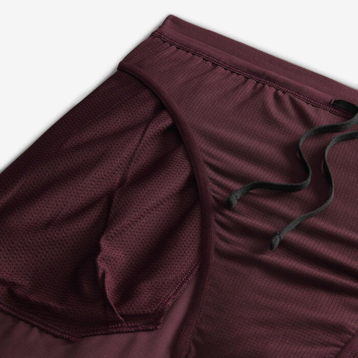 Nike Men's Stride Dri-FIT Running Shorts Maroon image number 3
