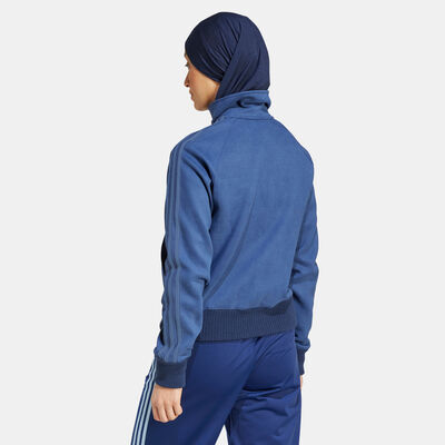 adidas Originals Women's Suede The First Track Jacket Blue