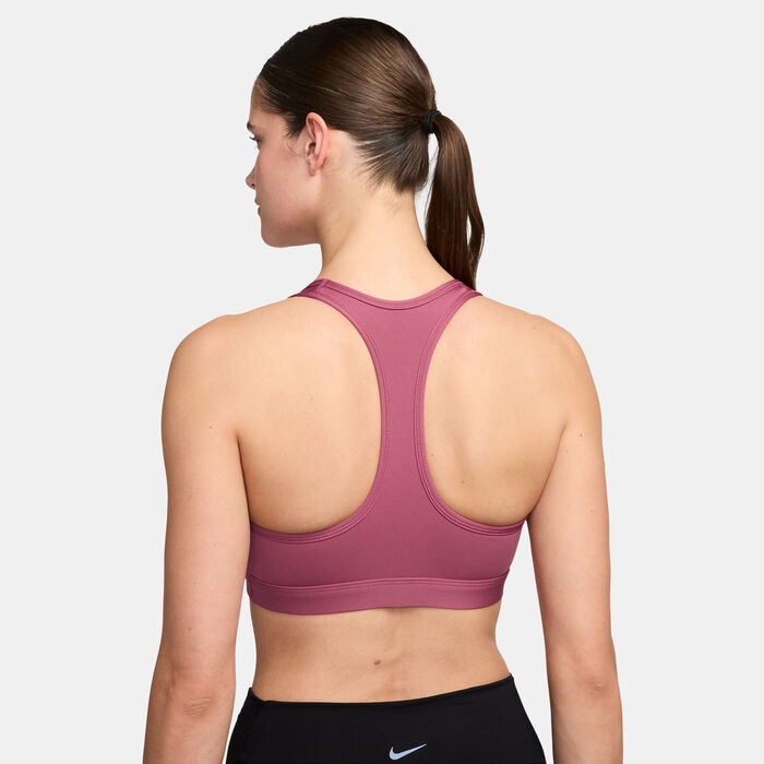 Nike Women's Swoosh Medium Support Training Sports Bra Red Nike Women's Swoosh Medium Support Training Sports Bra Red image number 1