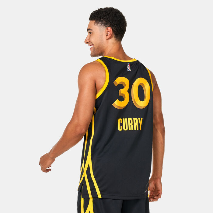 Nike Men's NBA Golden State Warriors Stephen Curry City Edition Dri-FIT Swingman Basketball Jersey - 2023/24 Black Nike Men's NBA Golden State Warriors Stephen Curry City Edition Dri-FIT Swingman Basketball Jersey - 2023/24 Black image number 1