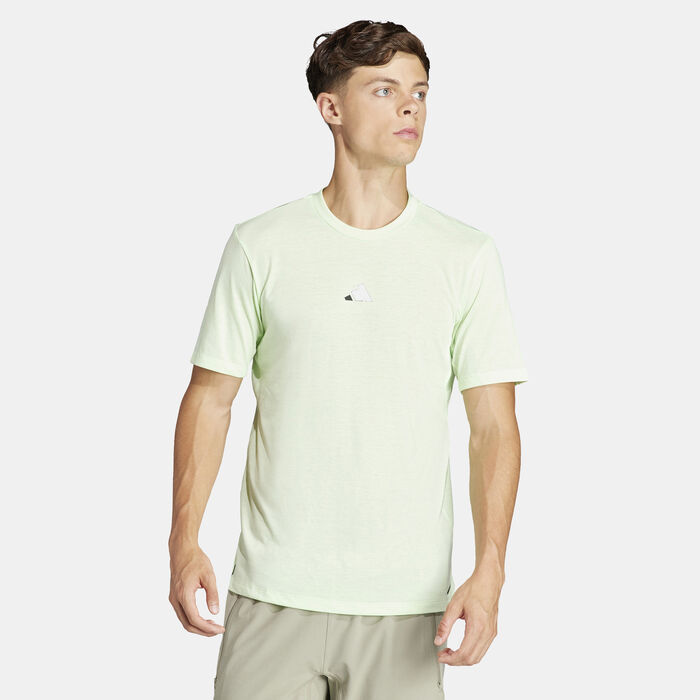 adidas Men's Logo Training T-Shirt Green image number 0