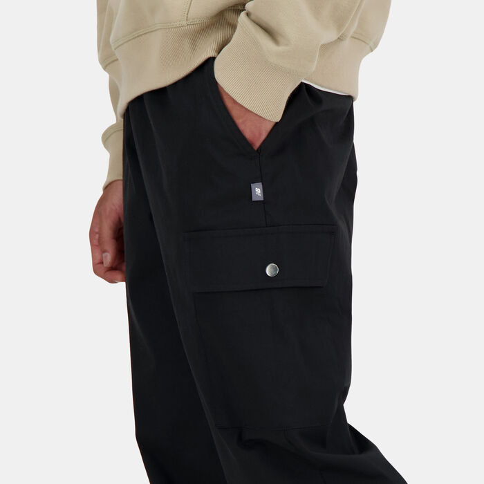 New Balance Men's Twill Cargo Joggers Black New Balance Men's Twill Cargo Joggers Black image number 3