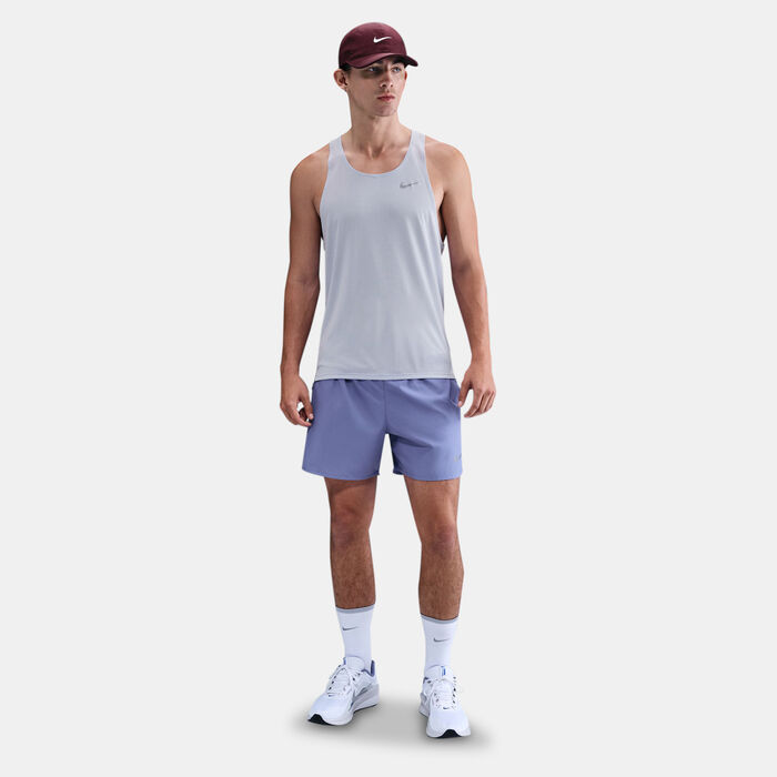 Nike Men's Fast Dri-FIT Running Vest Grey Nike Men's Fast Dri-FIT Running Vest Grey image number 2