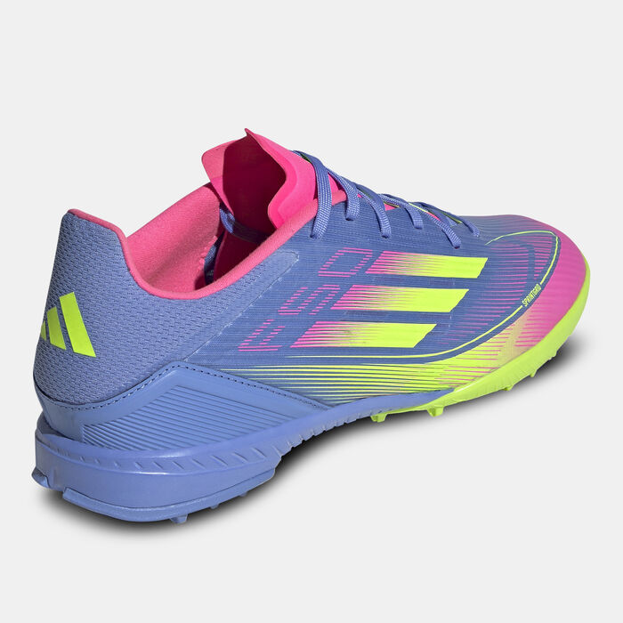 adidas Men's F50 League Turf Ground Football Shoes Pink image number 2