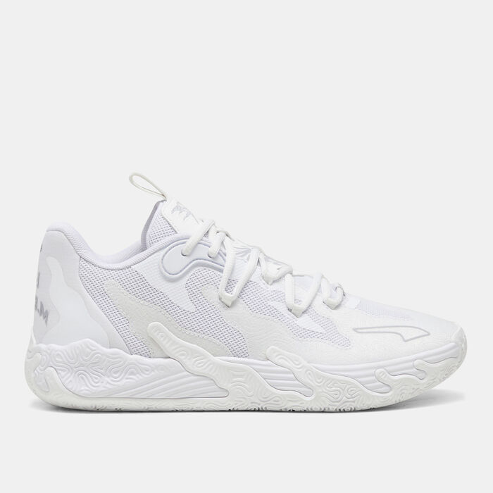 PUMA Men's MB.03 Lo Basketball Shoes White PUMA Men's MB.03 Lo Basketball Shoes White image number 0
