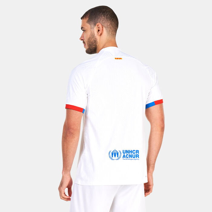 Nike Men's F.C. Barcelona Dri-FIT ADV Match Away Football Jersey - 2023/24 White Nike Men's F.C. Barcelona Dri-FIT ADV Match Away Football Jersey - 2023/24 White image number 1