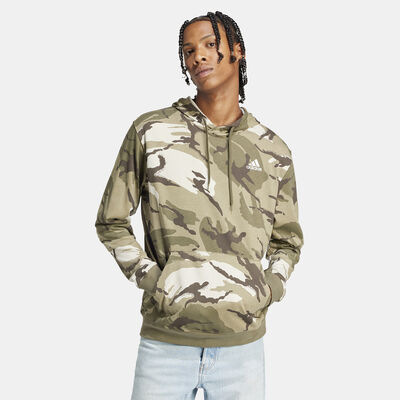 adidas Men's Seasonal Essentials Camouflage Hoodie Green