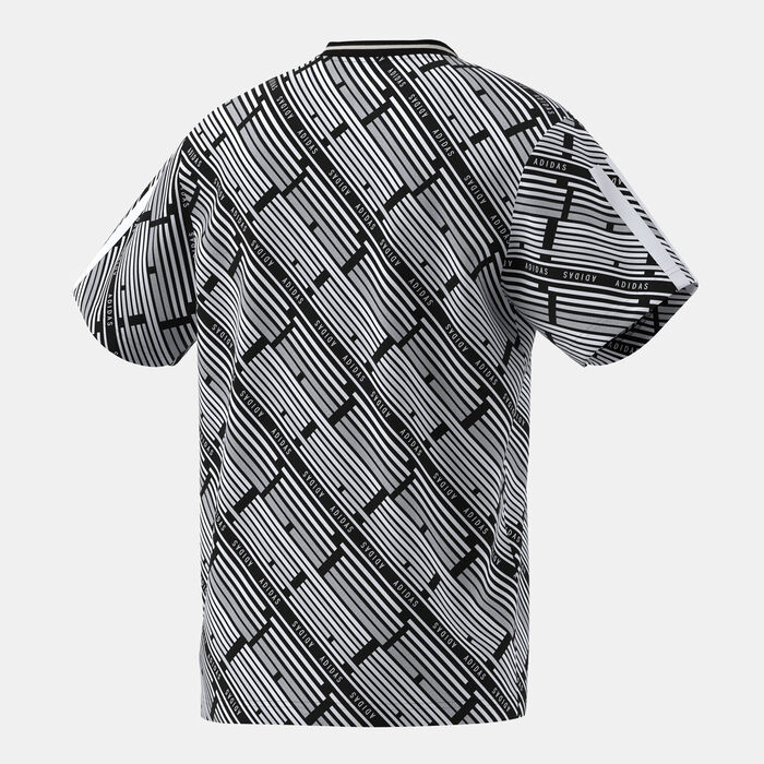 adidas Men's Emerging Harmony Allover Print T-Shirt Black image number 1