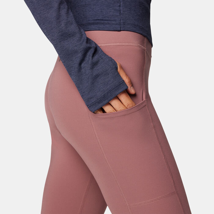 Columbia Women's Boundless Trek Leggings Purple Columbia Women's Boundless Trek Leggings Purple image number 4