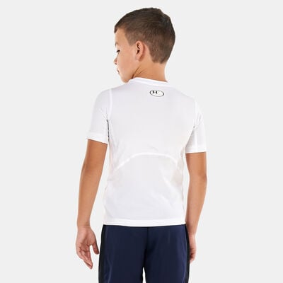 Under Armour Kids' HeatGear® Armour T-Shirt White Under Armour Kids' HeatGear® Armour T-Shirt White