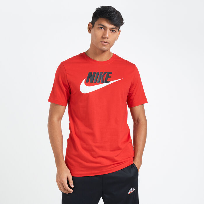 Nike Men's Sportswear Icon Futura T-Shirt Red image number 0