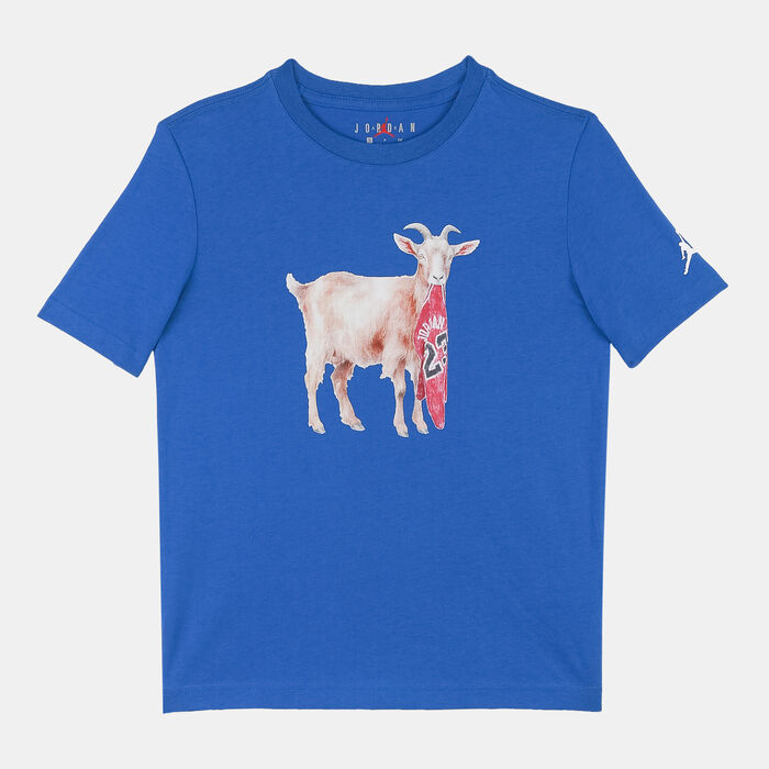 Jordan Kids' MJ Flight Goat T-Shirt Blue Jordan Kids' MJ Flight Goat T-Shirt Blue image number 0