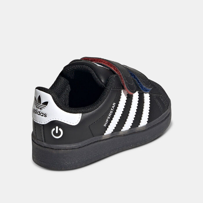 adidas Originals Kids' Superstar LED Lights Shoes Black adidas Originals Kids' Superstar LED Lights Shoes Black image number 2