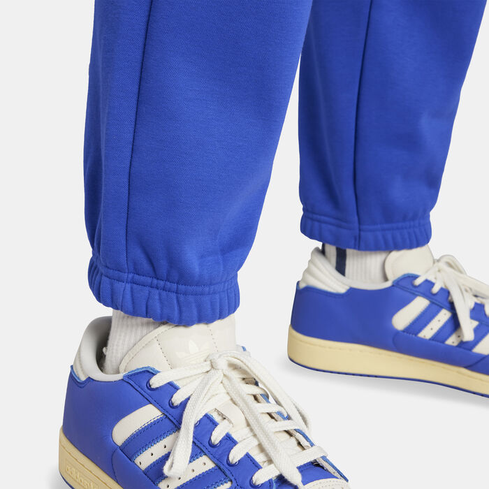 adidas Logo Basketball Fleece Joggers Blue adidas Logo Basketball Fleece Joggers Blue image number 7