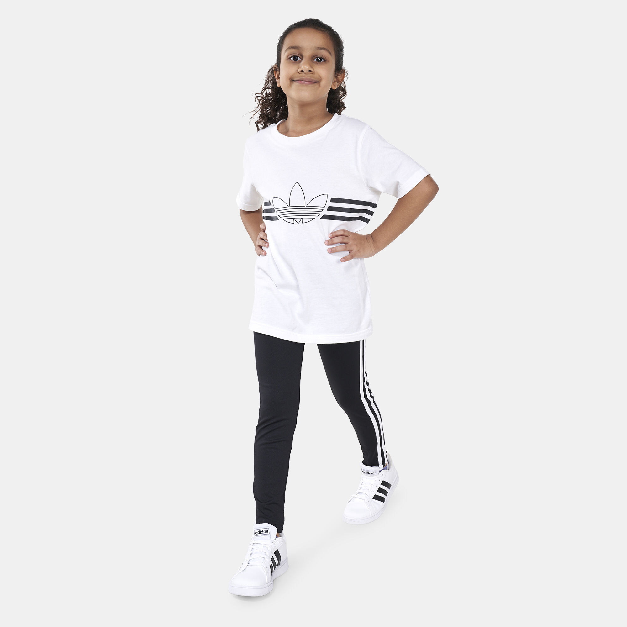 Kids Designed To Move 3 Stripe Leggings Black adidas in KSA SSS
