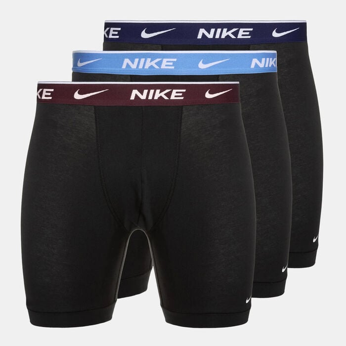 Nike Men's Logo Boxer Briefs (3 Pack) Black Nike Men's Logo Boxer Briefs (3 Pack) Black image number 0