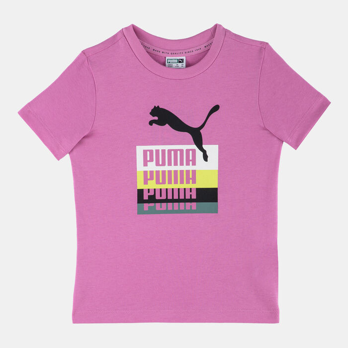 PUMA Kids' Minicats Brand Love Short Set Purple image number 5