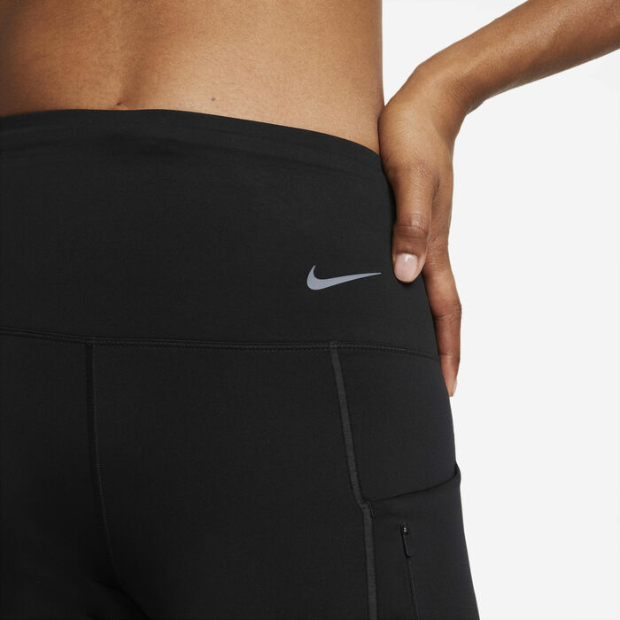 Nike Women's Go Firm-Support High-Waisted Biker Shorts Black Nike Women's Go Firm-Support High-Waisted Biker Shorts Black image number 4