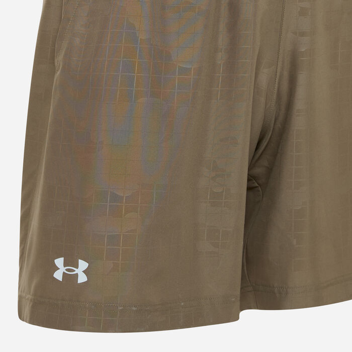 Under Armour Men's UA Tech Woven Emboss Training Shorts Brown image number 2
