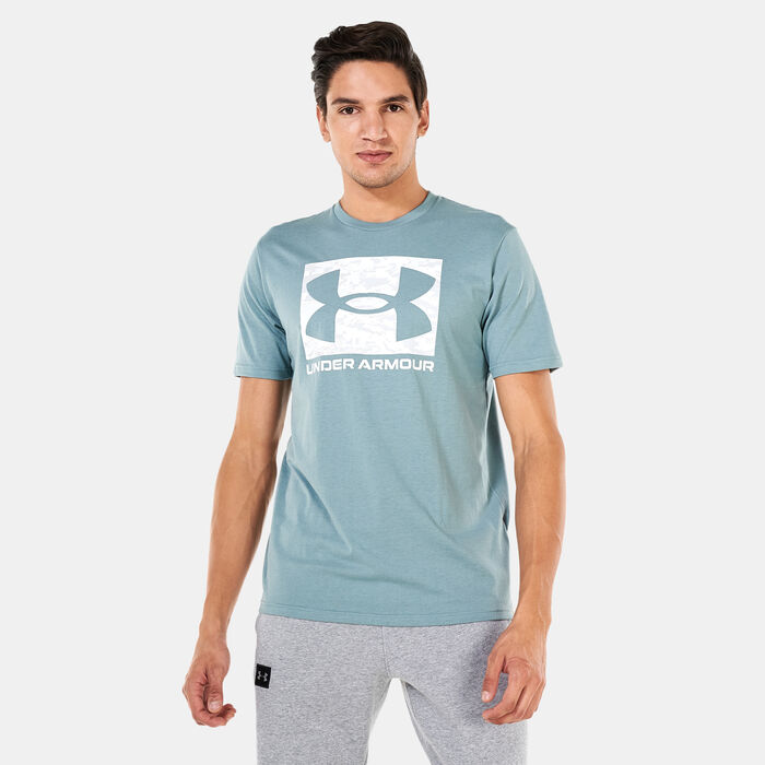 Under Armour Men's UA ABC Camo Boxed Logo T-Shirt Green Under Armour Men's UA ABC Camo Boxed Logo T-Shirt Green image number 0