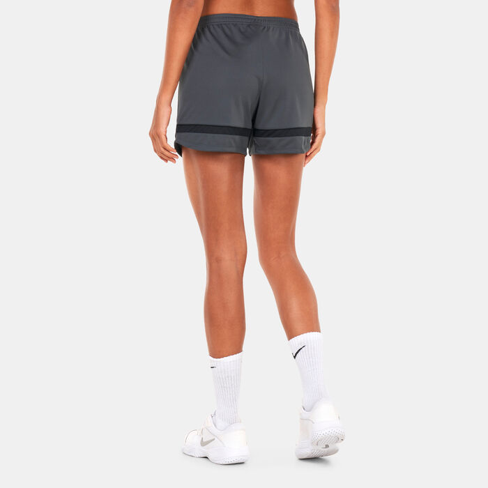 Nike Women's Dri-FIT Academy Knit Football Shorts Grey Nike Women's Dri-FIT Academy Knit Football Shorts Grey image number 1