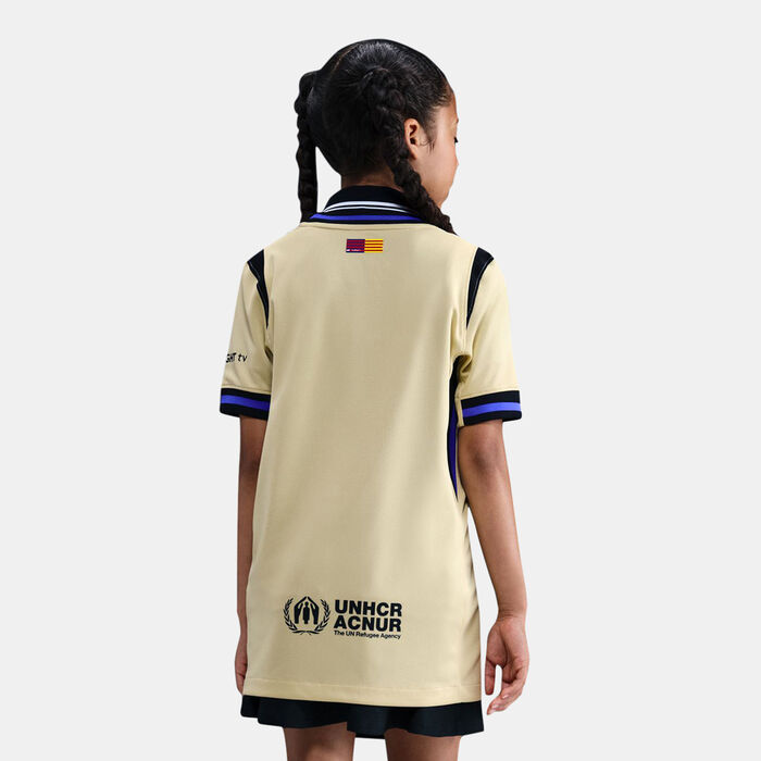 Nike Kids' FC Barcelona 25/26 Away Replica Football Jersey yellow Nike Kids' FC Barcelona 25/26 Away Replica Football Jersey yellow image number 1