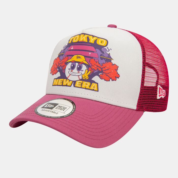 New Era Men's Tokyo Graphic Print Trucker Cap Purple image number 3