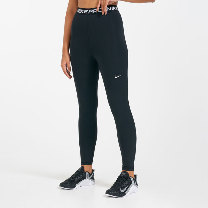 Nike Performance Leggings - schwarzweiss/black 