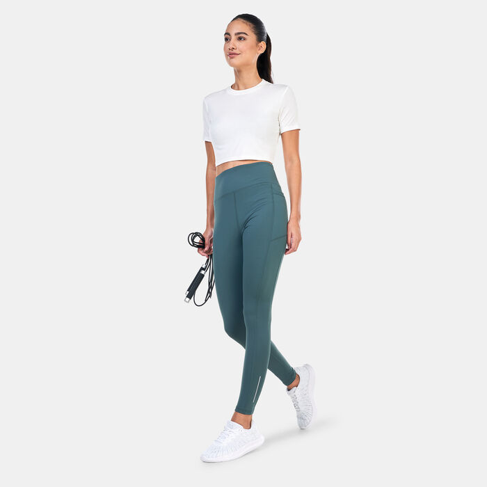 Sun and Sand Sports Women's Pocket Training Leggings Green Sun and Sand Sports Women's Pocket Training Leggings Green image number 2