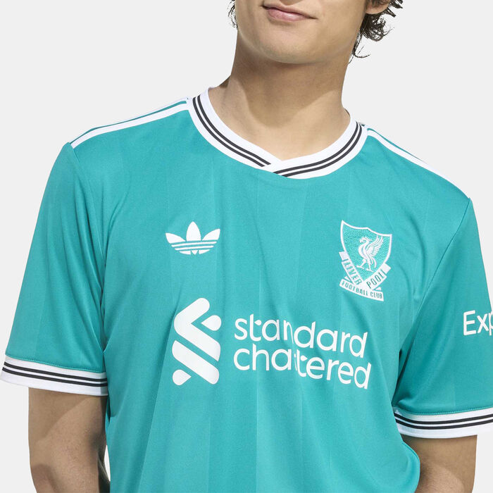 adidas Men's Liverpool 25/26 Third Replica Football Jersey Green image number 3