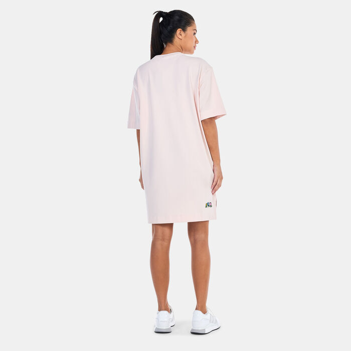 adidas Originals Women’s X Hello Kitty T-Shirt Dress Pink image number 1